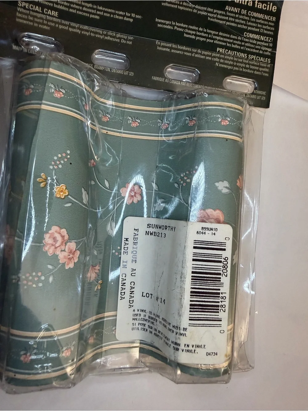 Northwood Green Floral Wallpaper Border